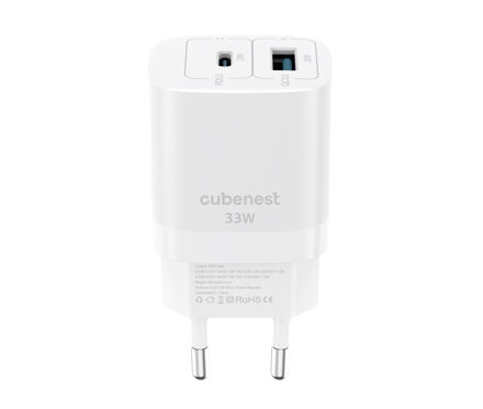 Cubenest PD GaN Adapter 33W S2D0 white